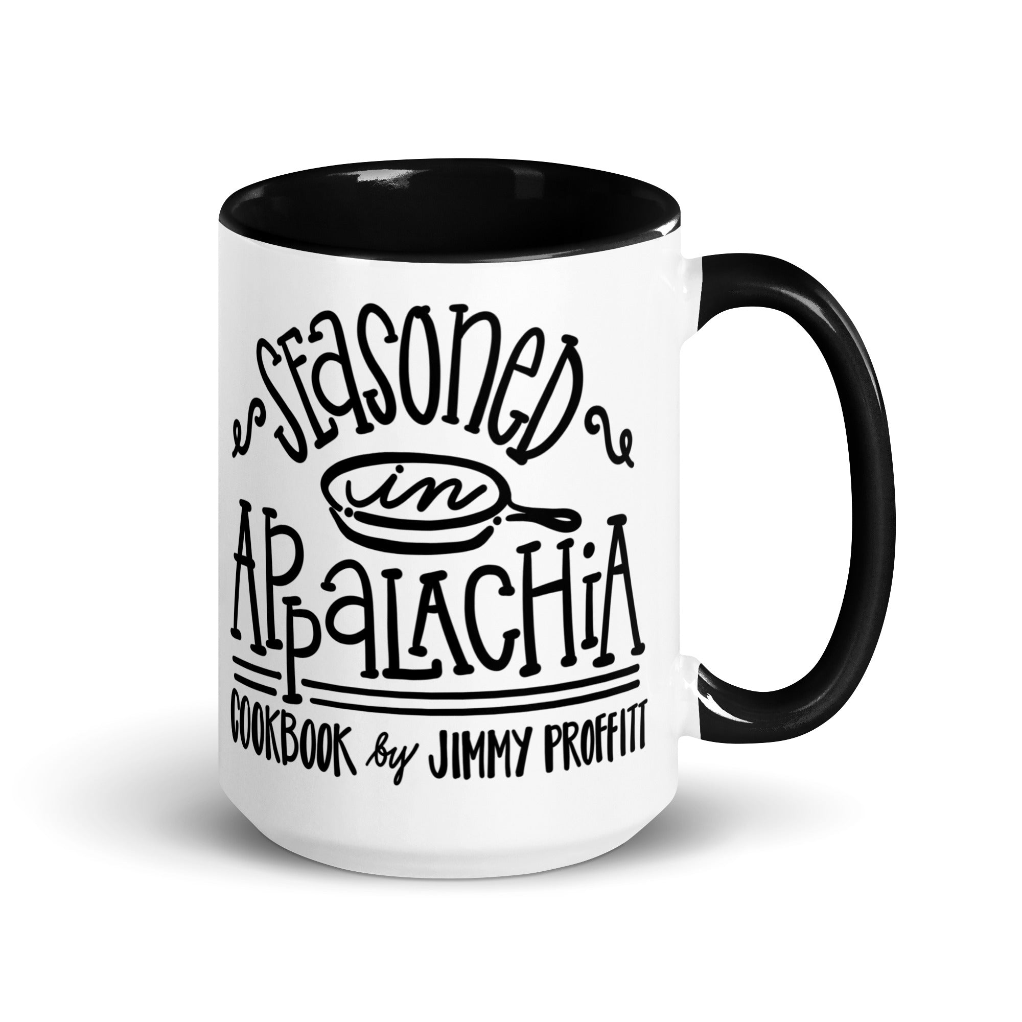 Seasoned in Appalachia Mug by Jimmy Proffitt Cookbook | Two-Tone Coffee Cup