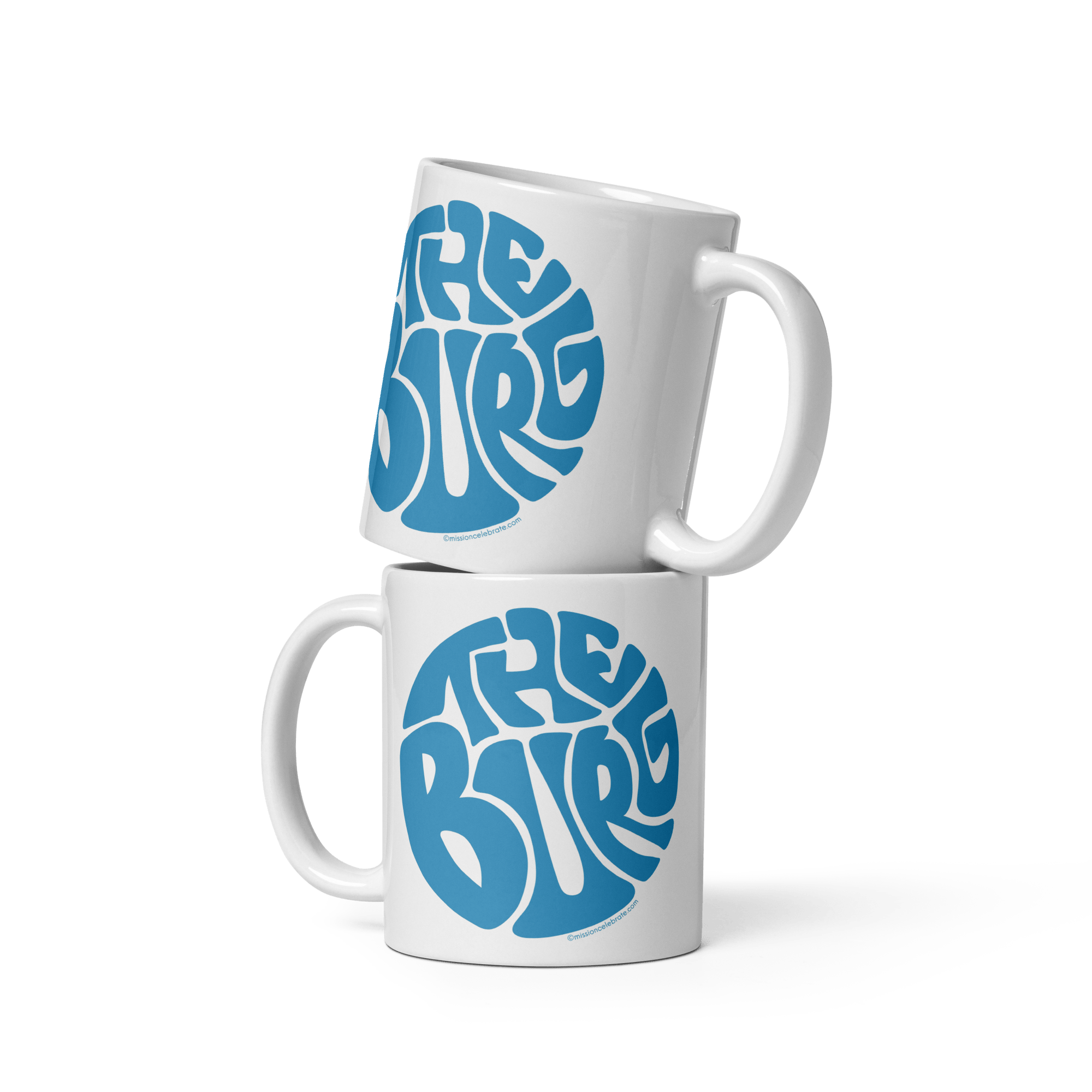 Stacked Hattiesburg "The Burg" Mugs by Leslie Gonce - Mississippi Art - Main Street Collective