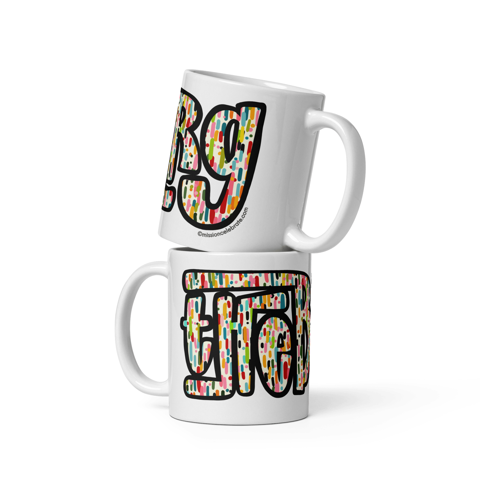 Hattiesburg Mississippi "The Burg" Confetti Mug - Leslie Gonce Art Ceramic Mug - Gift for Coffee Lover - Main Street Collective