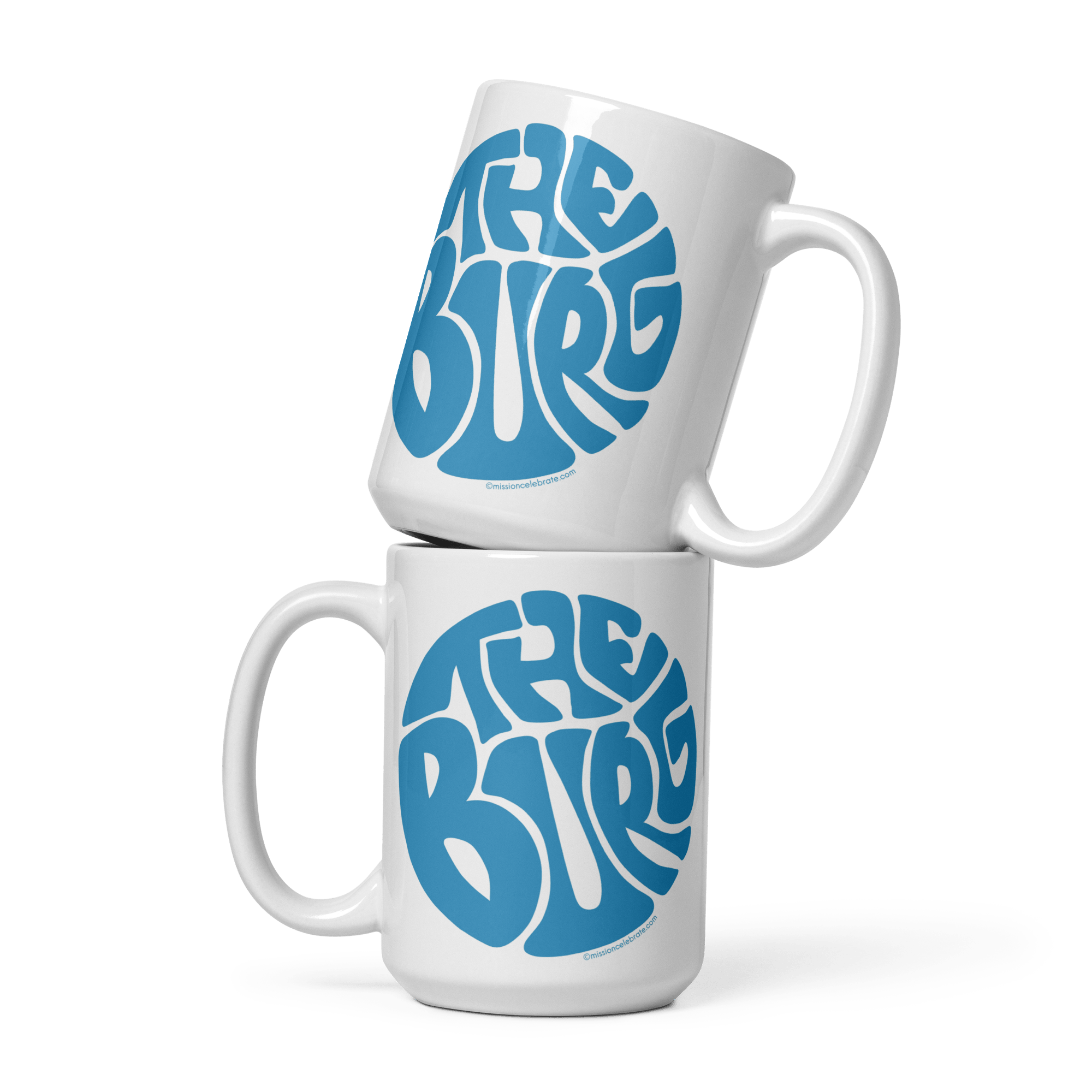 Hattiesburg "The Burg" Mississippi Mug Stack: Retro Coffee Cup, 11oz/15oz, Leslie Gonce Art