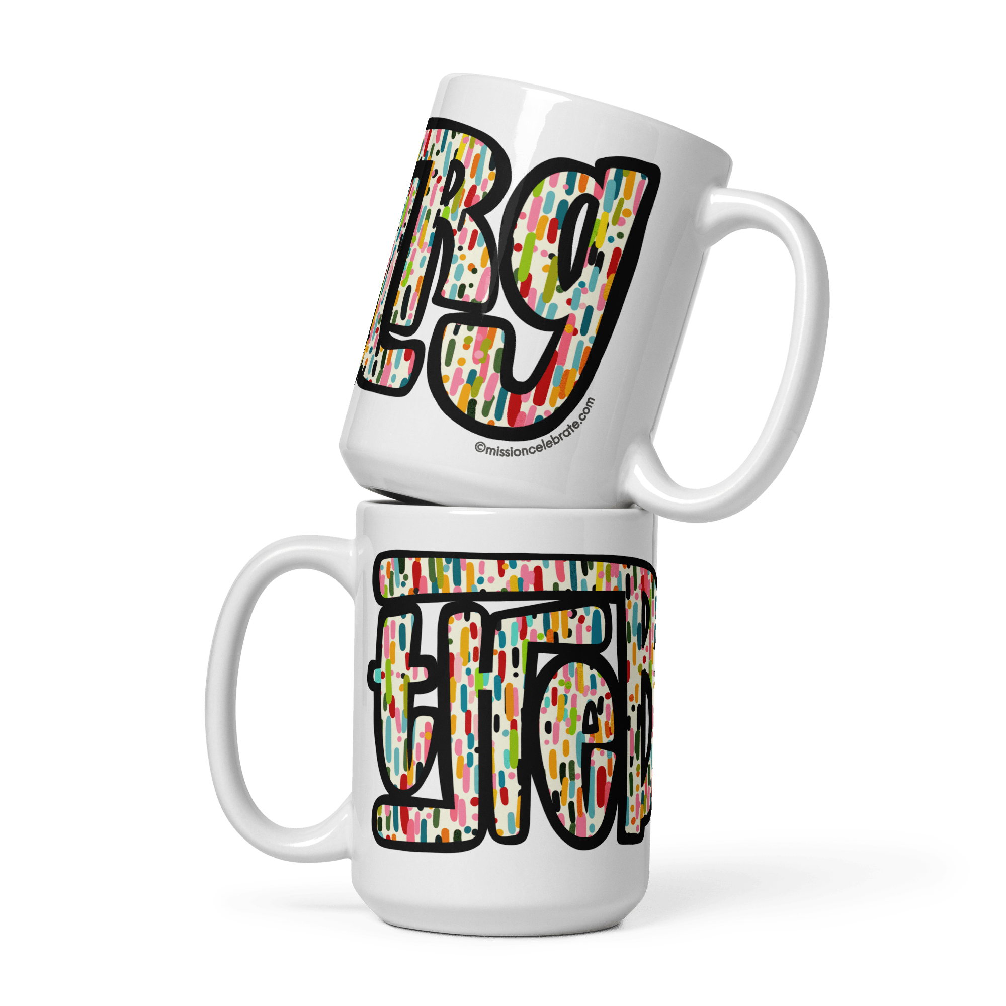 Hattiesburg "The Burg" Confetti Mug by Leslie Gonce | Ceramic Coffee Mug