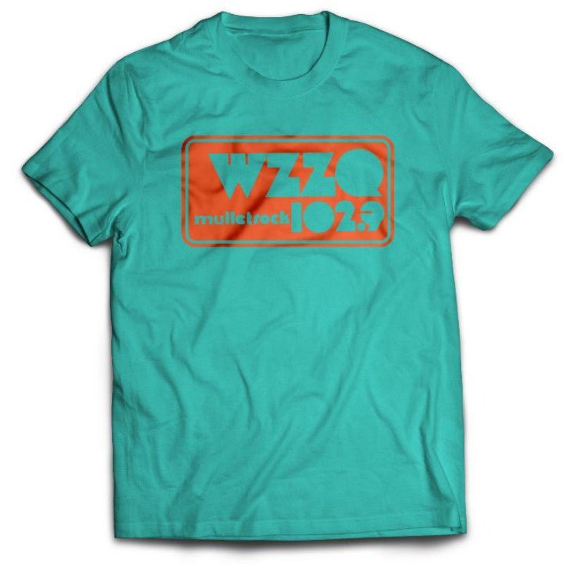 WZZQ 102.9 Mullet Rock T-Shirt - Retro Radio Tee, Cotton Shirt, Music Apparel