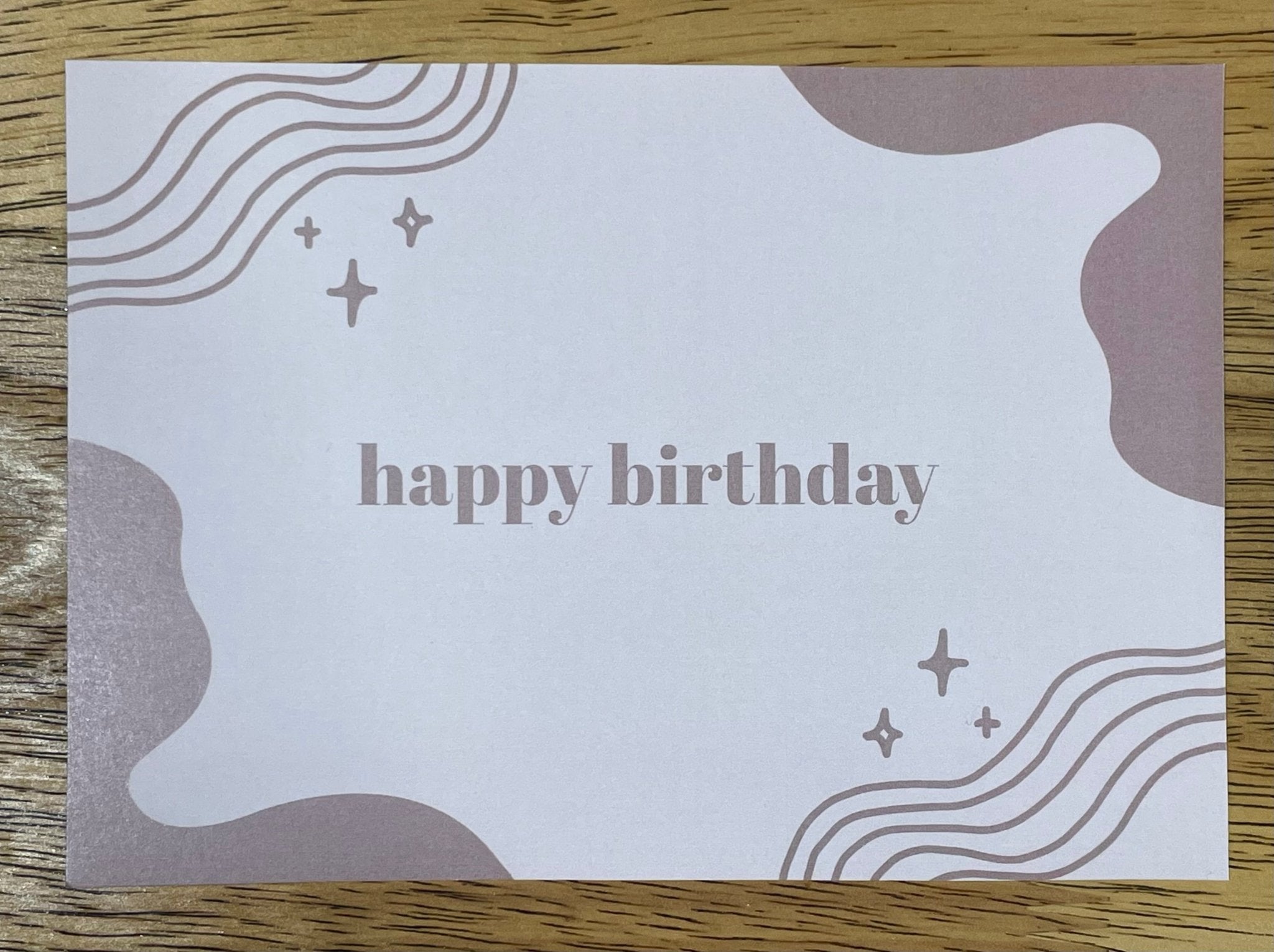 Warm Neutral Birthday Card Set